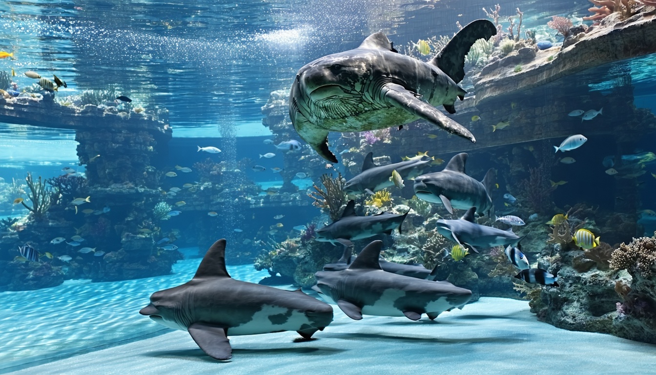 Marine animal encounters at Aquaventure World Dubai