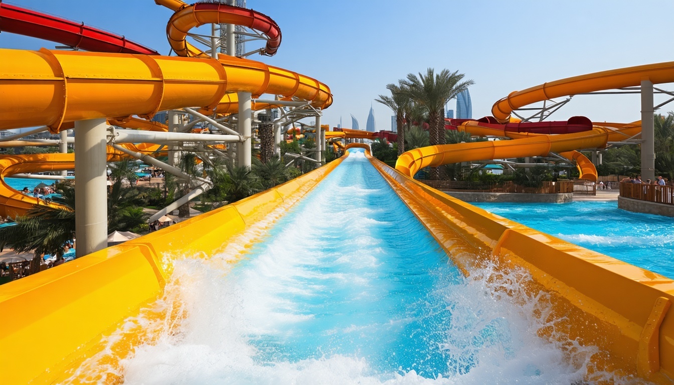 Aquaventure World Dubai thrilling water slides